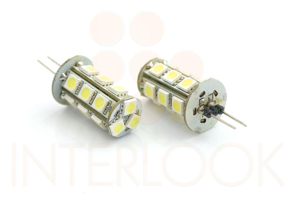 Interlook LED žárovka 4W 18xSMD5050 G4 150lm 12V DC Teplá bílá
